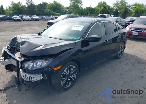 2018 Honda Civic Ex-L из США, поврежденный, VIN JHMFC1F73JX014994